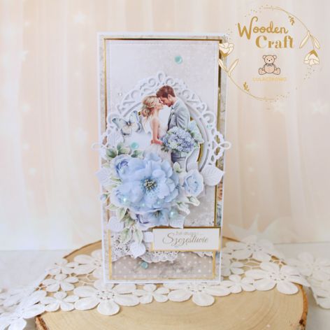 Kartka ślubna pamiątka ślubu "HydrangeaLove1"