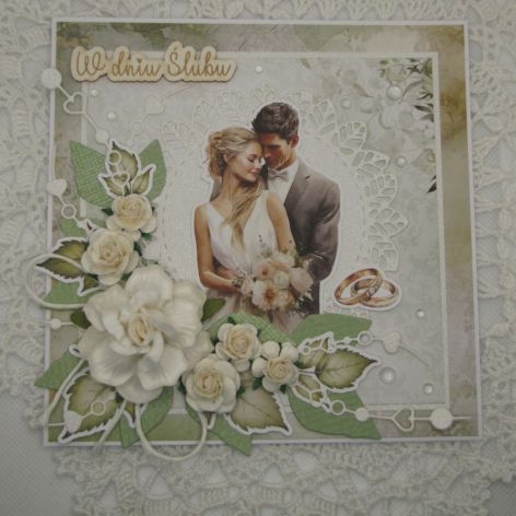 Kartka ślubna w pudełku 27