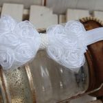 Retro opaska niemowlęca - Retro kokarda - 