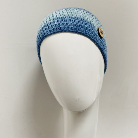 Czapka przejściowa cienka beanie smerf bawełna 35