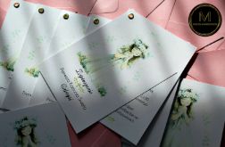 Delikatne zaproszenie komunijne Dziewczynka 1