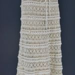 Szydełkowa spódnica  kolor ecru falbankami - na szydełku