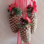 Girlanda z szyszek - Dekoracja bożonarodzeniowa