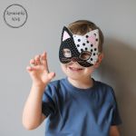 Maska dla dzieci i dorosłych - KOT - Maska kot 2