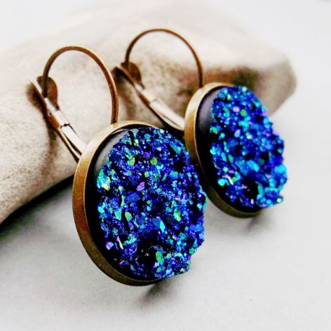 ♥ DRUZY kolczyki ♥