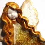 Anioł ceramiczny Basia 35 chrzest ślub - anioł basia 35 zoom