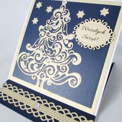 Kartka BOŻE NARODZENIE z choinką #1