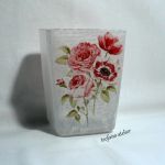 Wazon "Róże i anemony" - teofano atelier, wazon