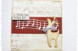 Kartka świąteczna z reniferem