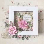 Kartka na ślub w pudełku/ślubna - W zestawie z ozdobionym pudełkiem