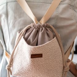Szary mini workoplecak damski