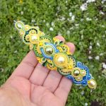 Bransoletka sutasz Limonkowo-cytrynowa - 