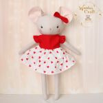 Myszka Klara przytulanka prezent GOTOWA - 