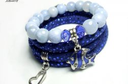 BLUE CHALCEDON - zestaw bransoletek