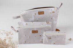 Komplet 3 kosmetyczek w kaczuszki