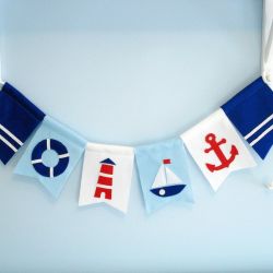 Girlanda marynistyczna – chorągiewki