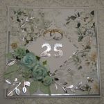 Kartka na 25-lecie ślubu w pudełku - 