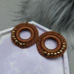 „CLAIRE” kolczyki szydełkowe - „CLAIRE” kolczyki szydełkowe