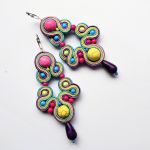 Purple Tears kolczyki sutasz - 