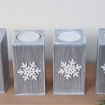 Świeczniki na stół świąteczny srebrne - ozdobne świeczniki