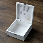 Pudełko na pamiątkę I Komunii Św. Dziewczynka - Personalizowane pudełko na pamiątkę Pierwszej Komunii Świętej dla dziewczynki cytat komunijny pamiątka komunijna