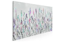 Obraz na płótnie - ŁĄKA SZARY KOLORY - 120x80 cm (53102)