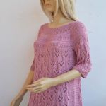 Różowy letni sweterek- bluzeczka roz. 44/46 - letni sweterek