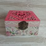 Pudełko z ażurowym wiekiem - Handmade pudełko na skarby