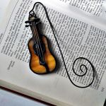 Zakładka do książki Gitara klasyczna - ozdobiona drutem miedzianym