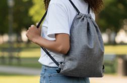 Szary prosty workoplecak