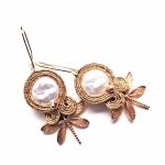 Dragonfly kolczyki sutaszowe - 