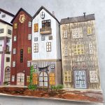 Wieszak - drewniane domki - na klucze i inne drobiazgi 13. - 