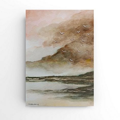 Pejzaż 43-akwarela A5.