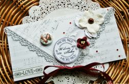 Kopertówka z okazji ślubu-bordowa rapsodia''