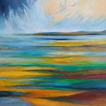 Pejzaż abstrakcyjny-obraz akrylowy  - 