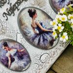 Obraz dekoracyjny z motywem baletnic z życzeniami „Wszystkiego najlepszego” - 