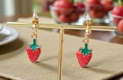 Kolczyki truskawki