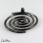 Spirala - srebrny wisiorek (2109-22) - Srebrny naszyjnik