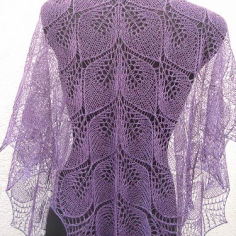 Chusta wrzosowe liscie