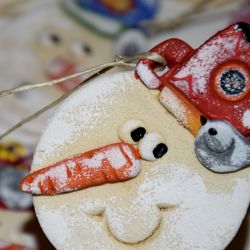 Bałwankowa rodzina - ozdoby świąteczne, dekoracje choinkowe