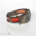 Nie rozdziobią nas III... - bransoleta z metalu i skóry