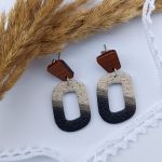 "Kira" - kolczyki z gliny polimerowej. - w jednym egzemplarzu