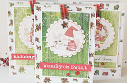 Kartka świąteczna ze skrzatem v.4