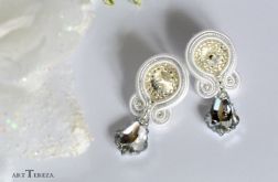 kolczyki sutasz z swarovski, ślubny prezent