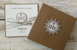 Rustykalna pamiątka Komunii 14x14 a