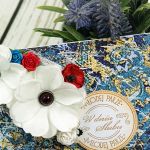 Kartka na ślub -chabry i maki - 