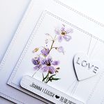 Kartka ślubna minimalistyczna w bieli na ślub - Kartka ślubna handmade w bieli