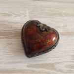 Akrylowe serduszko - Piękne serduszko ręcznie zdobione