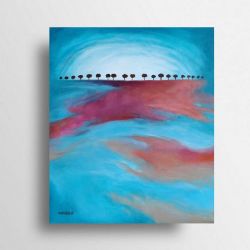 Drzewa-obraz akrylowy formatu 60/50 cm .