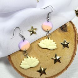 Kolczyki żółte "Pastelowy Ogród II"